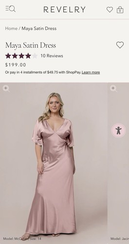 Plus size revelry maya satin - plus,