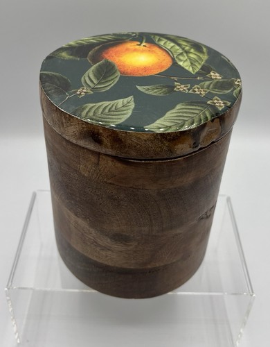 Mango wood storage jar - , with