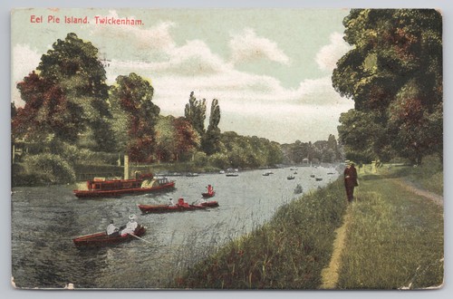 Postcard antique eel pie - postcard,