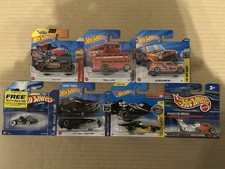 Hot Wheels Basic Assortment 7 Cars, Bus, Go-Kart, Van, KITT