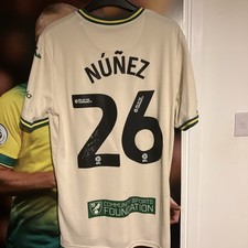 Marcelino Nunez Norwich City Match Worn Shirt 24/25 Season