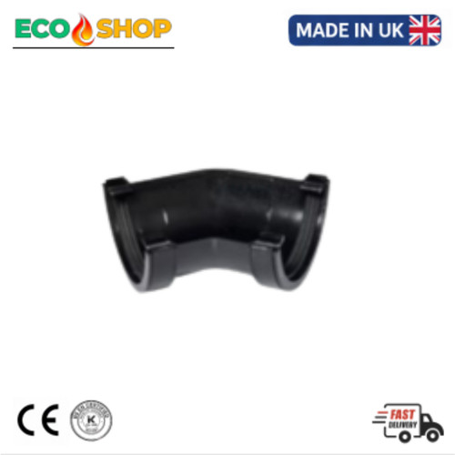112mm half round guttering - half,
