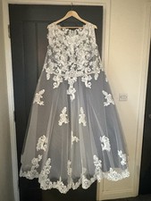 REDUCED FURTHER Vintage Style Tea Length Wedding Dress/Ballgown size26 NeverWorn