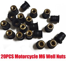 20 Pcs Rubber M6 Well nut FOR