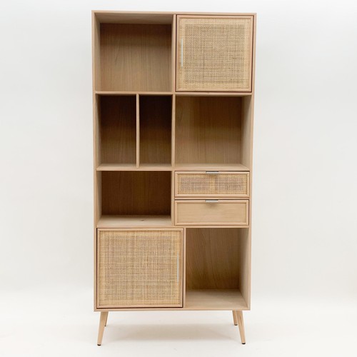 189cm wooden display cabinet - wooden,