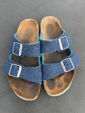Birkenstock Arizona Rivet Double Face Blue Sandals UK 7 Us 40 | Worn