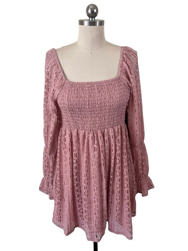 Celebrity pink lace - lace, smocked