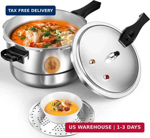 8qt aluminum pressure cooker - 8qt,