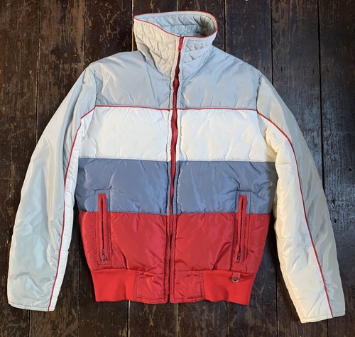 Vtg 80s silver metallic stripe - vtg,