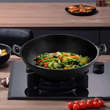 Home Wok Cast Iron Two Handles