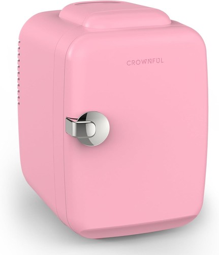 Pink mini fridge - fridge, portable
