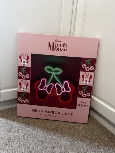 Minnie mouse neon mirror light - neon,