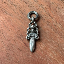 Authentic Chrome Hearts 0.925 silver #5 dagger pendant