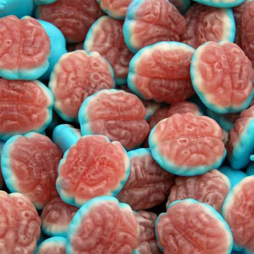Jelly filled brains - jelly, retro