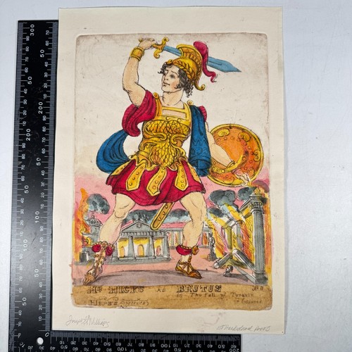 Engraved toy theatre picture - engraved,