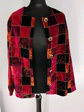 Vintage Richard Stump Evening Pagan Wedding Geometric lightweight Jacket Uk18