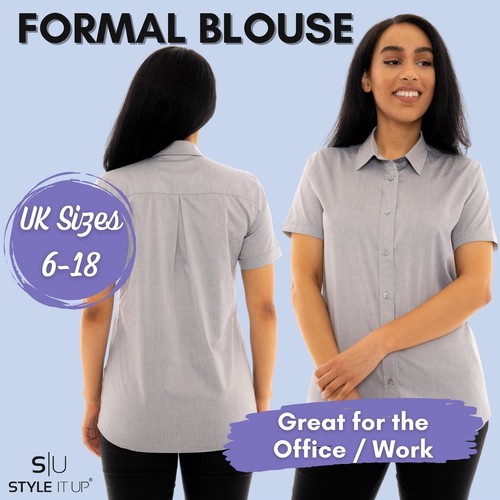 Ladies short sleeve blouse - ladies,
