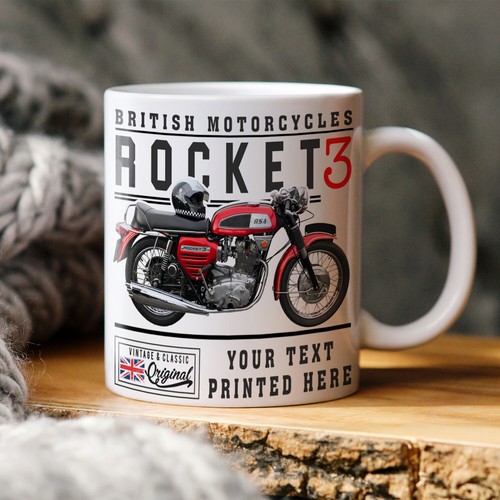 Personalised motorbike mug - personalised,