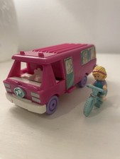 Polly Pocket Home On the Go 1994 Bluebird Toys Vintage with Bicycle