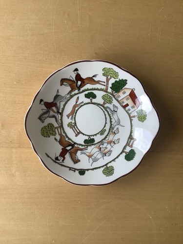 Coalport hunting scene shallow - coalport,