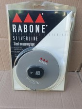 Vintage New Rabone Silverline Tape Measure 50m Made in England