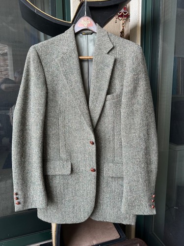 Vintage harris tweed blazer - tweed,