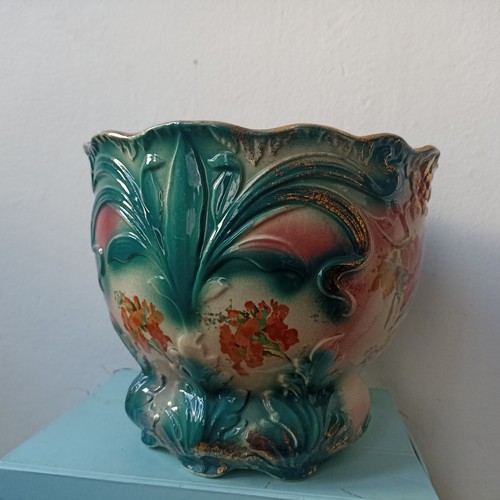 Antique jardiniere plant pot - antique,