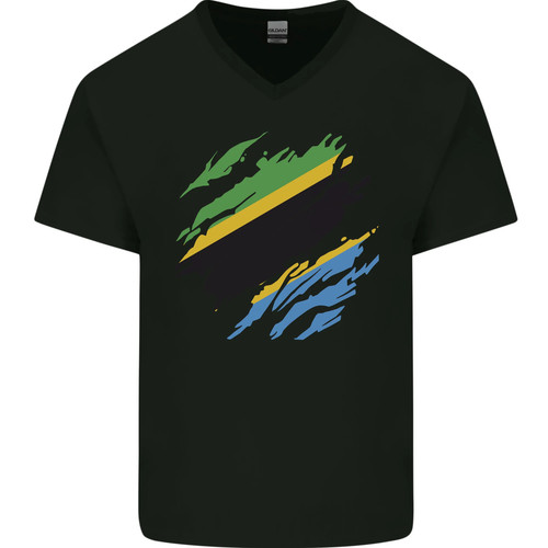 Torn tanzania flag - torn,