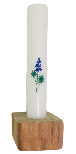 50s danish candle teak - candle,