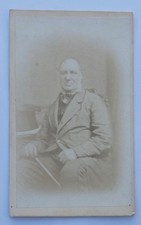 CDV OF SEATED VICTORIAN MAN