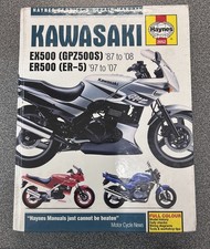 Kawasaki EX500 (GPZ500S) & ER500 (ER-5) (1987-2008) Haynes Repair Manual
