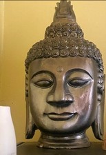 Large Silver Buddha Statue/ Ornament