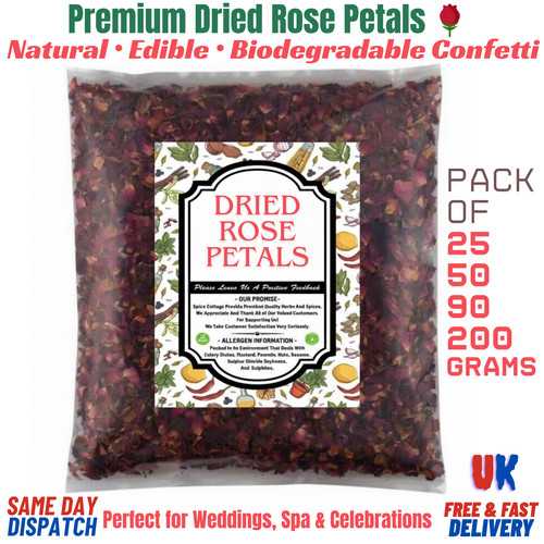 Dried rose petals edible - dried,