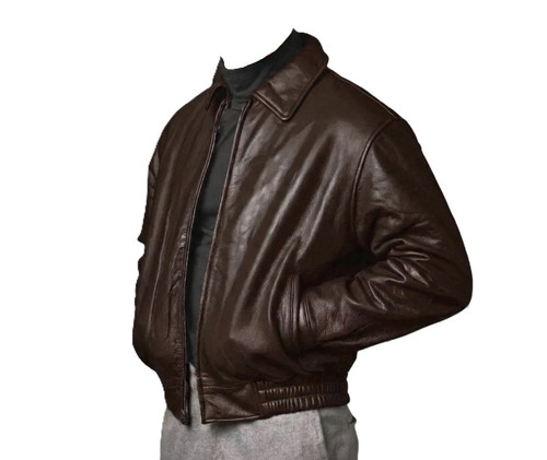 Mens genuine lambskin leather - lambskin,