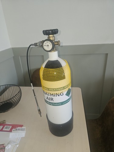 Dive bottle pcp charginging - dive,