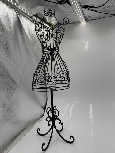 Black metal wire dress - black, form