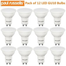 12 Pack LED GU10 Bulbs Warm
