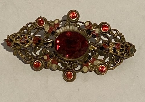Vintage paste brooch - paste, with