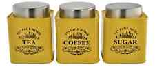 3pc Canister Set Tea Coffee