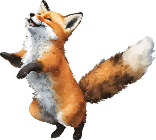 Fox wall art nursery colourful - wall,