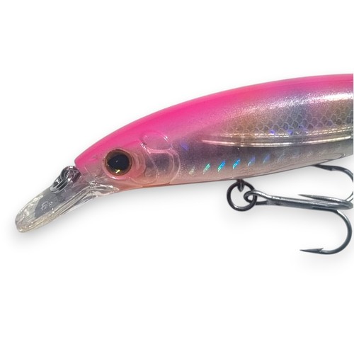 Pink jerkbait fishing lure - pink,