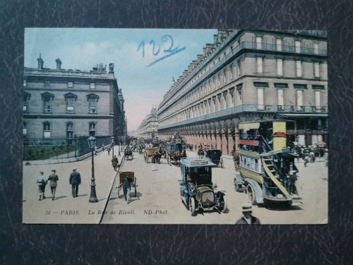 Old postcard paris - paris, rue