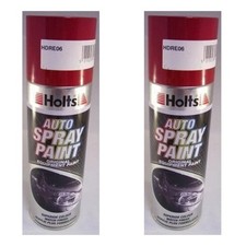 2x Holts Professional Car Dark Red Gloss Spray Paint 300ml HDRE06