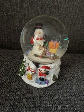 Vintage Snow Globe Snowman