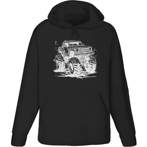 Monster truck adult hoodie - 'monster,