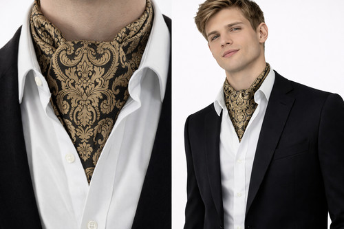 Vintage gold ascot - gold,
