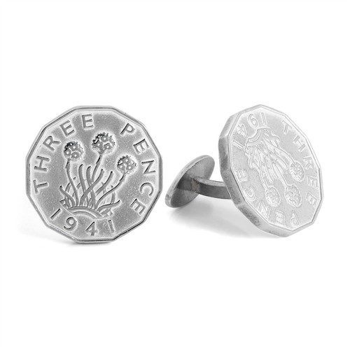 Sterling silver three pence - sterling,