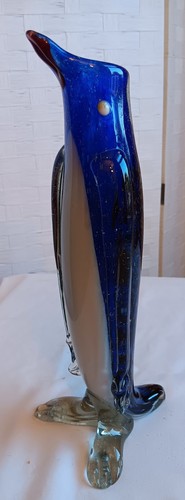 Murano style blue white clear - blue,
