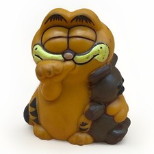 Vintage 1981 Garfield Figurine with Teddy Pooky United Feature Syndicate Rare