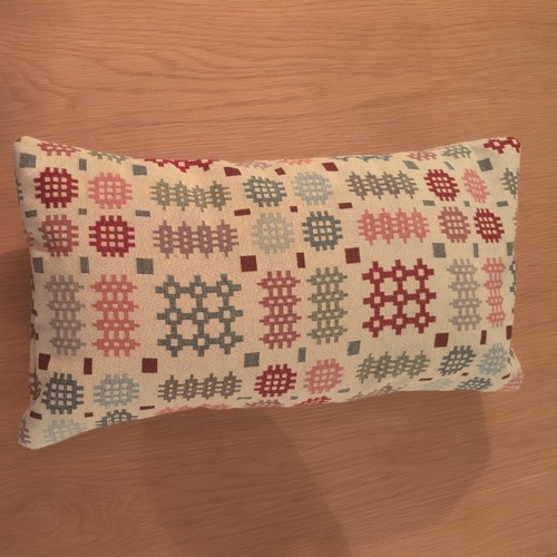 Welsh blanket fabric cushion - welsh,
